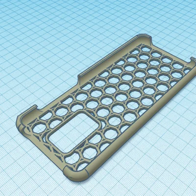 Ốp lưng Redmi Note 9 thiết kế dạng lưới tổ ong in 3D độc đáo