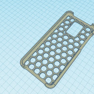 Ốp lưng Redmi Note 9 thiết kế dạng lưới tổ ong in 3D độc đáo