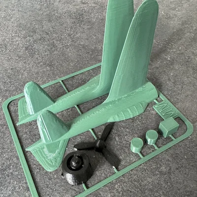 Mô hình lắp ráp máy bay A6M Zero Kit Card in 3D