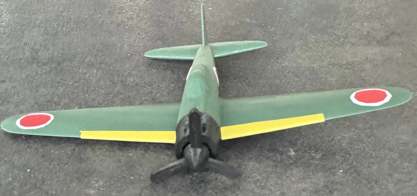 Mô hình lắp ráp máy bay A6M Zero Kit Card in 3D - Image 10