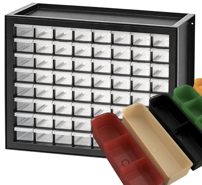 Vách chia khay (bin subdividers) cho IRIS USA Parts & Hardware Cabinet - Image 1