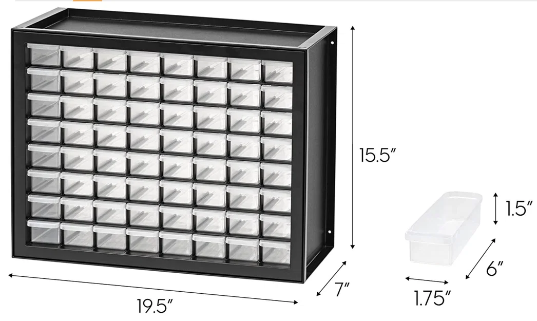 Vách chia khay (bin subdividers) cho IRIS USA Parts & Hardware Cabinet - Image 9