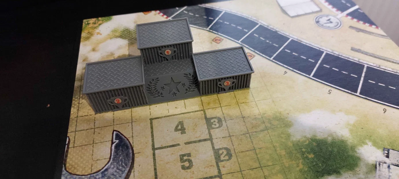 Bục vinh quang 3D cho board game Heat: Pedal to the Metal - Image 1