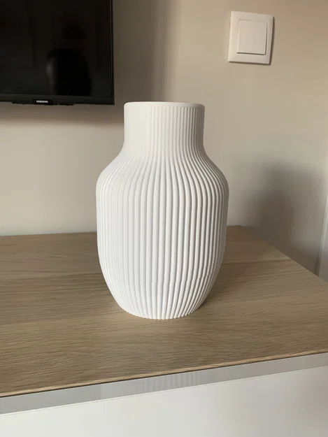 Bình hoa tối giản sọc dọc (JARRÓN ESTRIADO MINIMALISTA) - Image 2