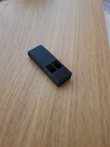 Mẫu in 3D còi báo động 2 âm sắc (Small Whistle) siêu dễ in - Image 1