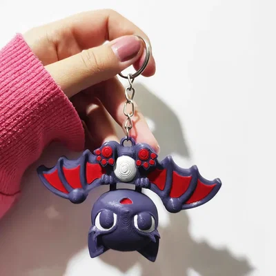 Móc khóa Dơi Cute – Đầu Khớp Cử Động (Keychain Cute Bat Articulated Head)