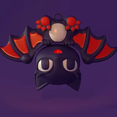 Móc khóa Dơi Cute – Đầu Khớp Cử Động (Keychain Cute Bat Articulated Head)