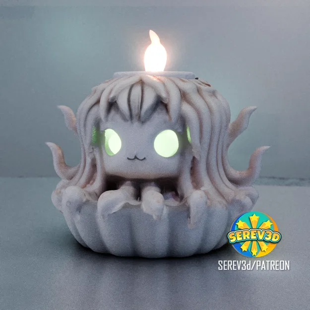 Đế nến Medusa dễ thương (Cute Medusa Candle Holder) - SEREV3d - Image 1