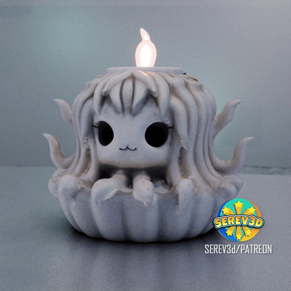 Đế nến Medusa dễ thương (Cute Medusa Candle Holder) - SEREV3d - Image 2