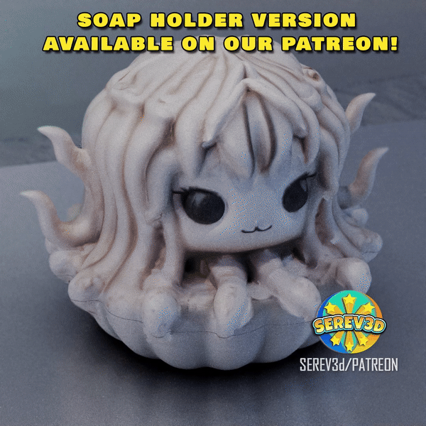 Đế nến Medusa dễ thương (Cute Medusa Candle Holder) - SEREV3d - Thumbnail 7