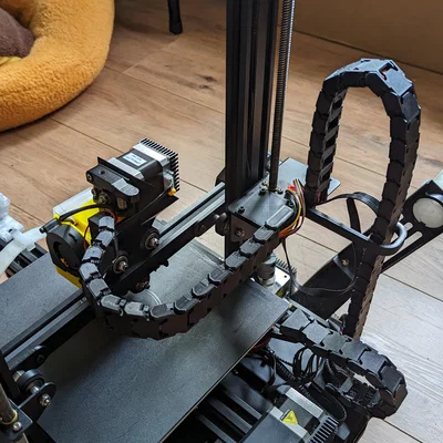 Ender 3 v2 Neo: Cable Chain 3 trục & Direct Drive extruder mount