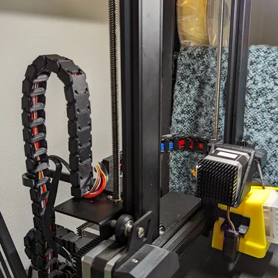 Ender 3 v2 Neo: Cable Chain 3 trục & Direct Drive extruder mount