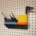 Ngàm Gridfinity gắn peg board chuẩn U.S. (tối đa 3x6) – Không cần Supports! - Thumbnail 1