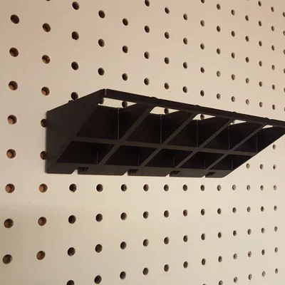 Ngàm Gridfinity gắn peg board chuẩn U.S. (tối đa 3x6) – Không cần Supports!