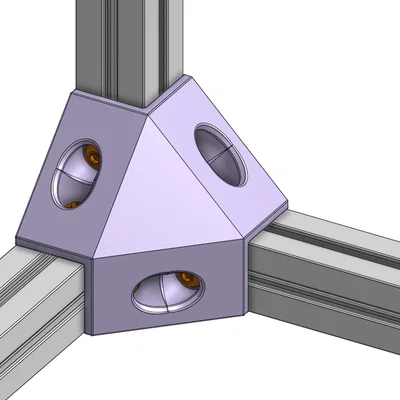 Ke góc vuông 3 chiều 1515 cho khung máy in 3D Voron 0