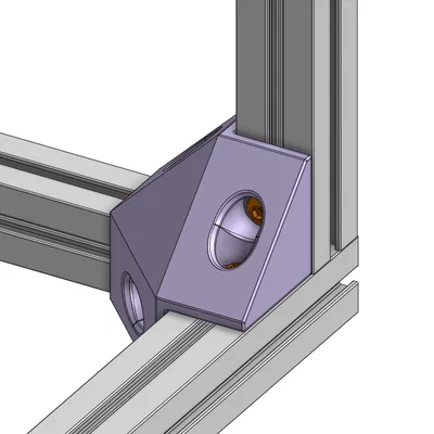 Ke góc vuông 3 chiều 1515 cho khung máy in 3D Voron 0