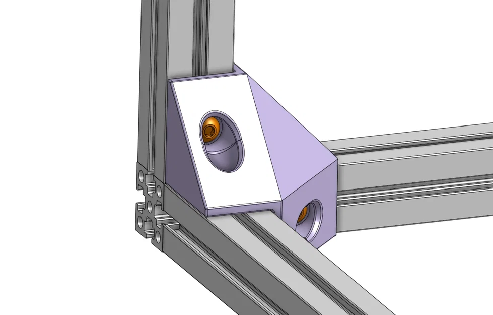 Ke góc vuông 3 chiều 1515 cho khung máy in 3D Voron 0 - Image 3