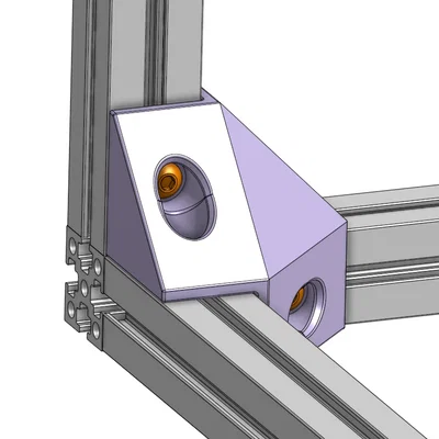 Ke góc vuông 3 chiều 1515 cho khung máy in 3D Voron 0