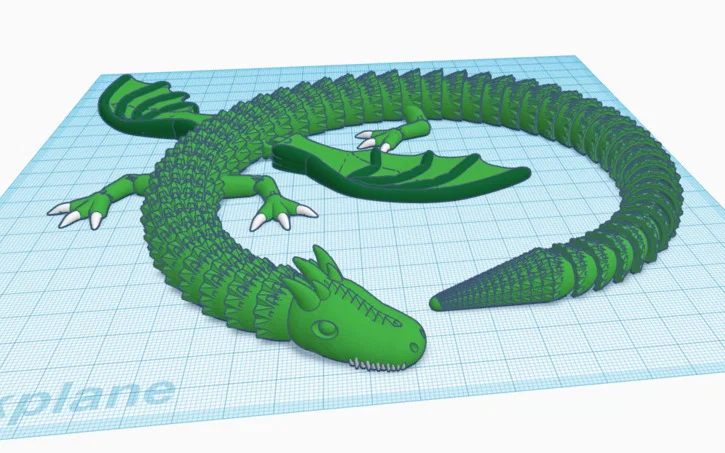 Mô hình rồng khớp nối 3D linh hoạt (Articulated Dragon) - Image 2