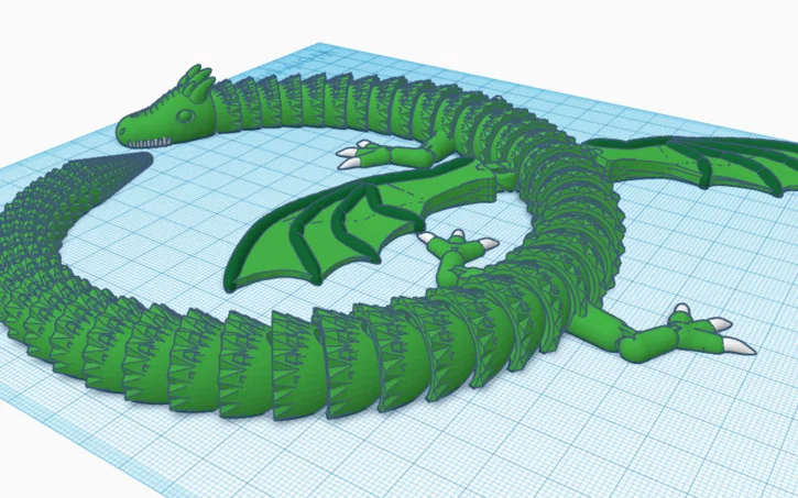 Mô hình rồng khớp nối 3D linh hoạt (Articulated Dragon) - Image 3