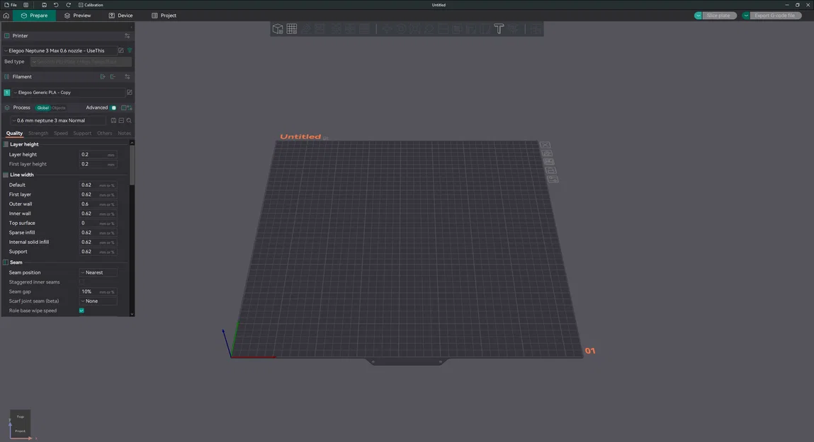 Profile Orca Slicer 0.6mm cho Neptune 3 Max - Image 1