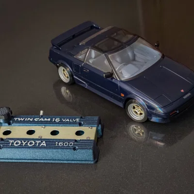 Mô hình nắp giàn cò Toyota 4AGE 16V
