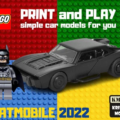 Mô hình xe LEGO Batmobile 2022 cho máy in 3D