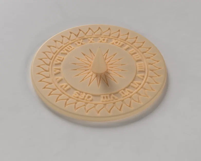 Đồng Hồ Mặt Trời Tối Giản Retro Ecuatorial (Minimalist Retro Sundial Ecuatorial) - Image 2