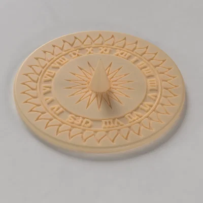 Đồng Hồ Mặt Trời Tối Giản Retro Ecuatorial (Minimalist Retro Sundial Ecuatorial)