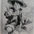 Tranh in 3D Monkey D. Luffy (One Piece) bằng công nghệ Hueforge cực chất - Thumbnail 1