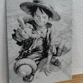 Tranh in 3D Monkey D. Luffy (One Piece) bằng công nghệ Hueforge cực chất - Thumbnail 3