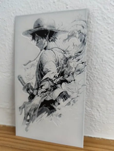 Tranh in 3D Hueforge Luffy nghệ thuật cho fan One Piece - Image 3