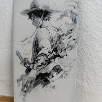 Tranh in 3D Hueforge Luffy nghệ thuật cho fan One Piece