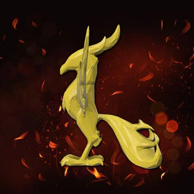 Tượng Phoenix Phönix Low Poly