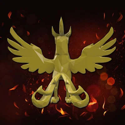 Tượng Phoenix Phönix Low Poly