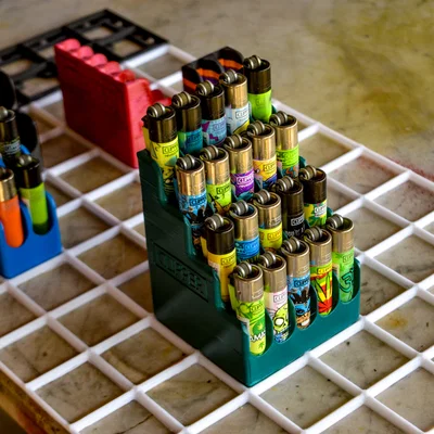 Khay đựng bật lửa Clipper 20 ngăn hệ Gridfinity (2x2 Slim)