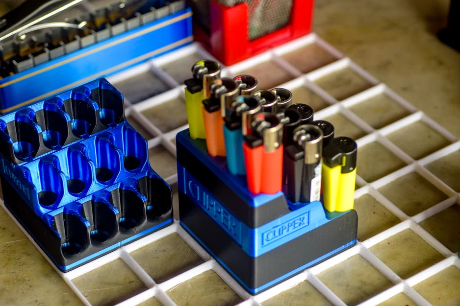 Khay đựng 12 bật lửa Clipper chuẩn Gridfinity 2x2 tiện lợi - Image 1