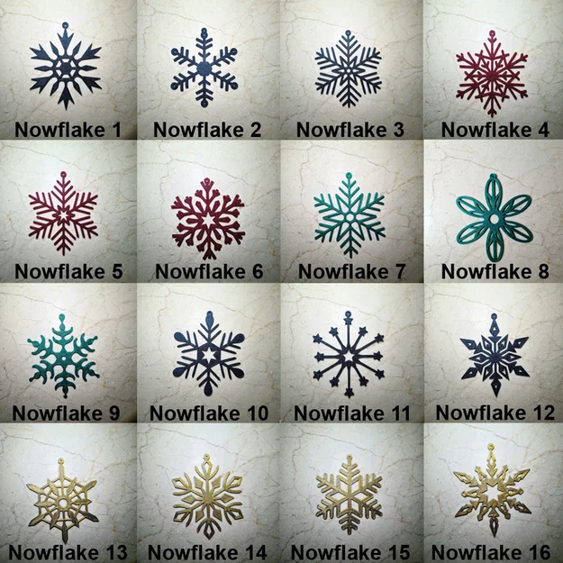 Bộ sưu tập 16 mẫu trang trí bông tuyết (Snowflake) cho Giáng sinh - Image 1