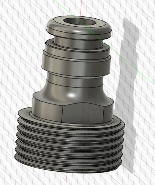 Đầu nối vòi nước sân vườn 3/4 inch in 3D tiện dụng - Image 1