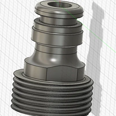 Đầu nối vòi nước sân vườn 3/4 inch in 3D tiện dụng