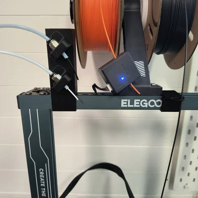 Ngàm gắn dẫn filament Neptune 4/Pro từ Creality Space Drier sang Neptune 4 Pro