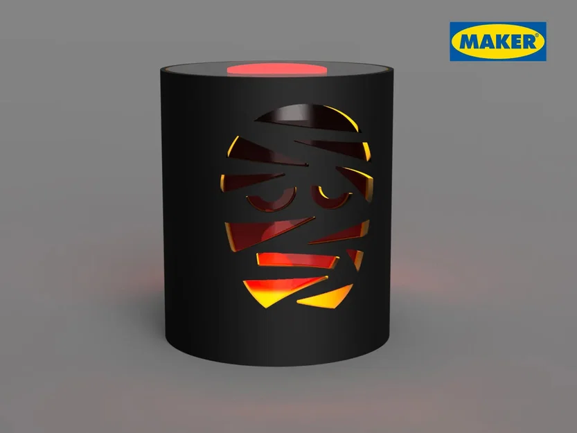 Lồng đèn nến tealight dễ in (Lanterns Tea Light Candle easy print) - Image 7