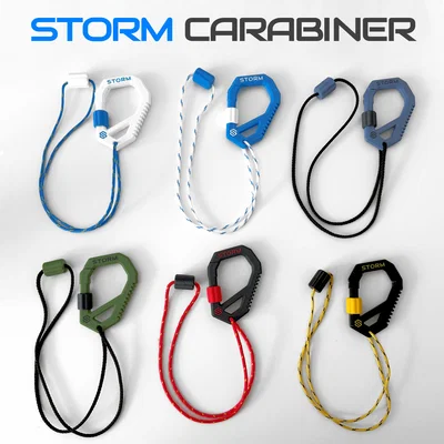 Storm Carabiner có khóa - 3 phiên bản - 100% in 3D