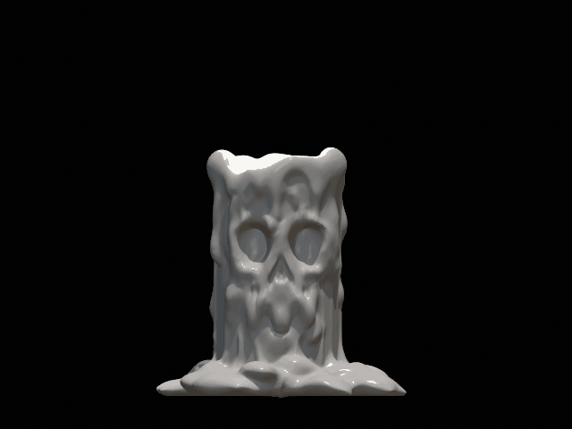 Mô hình nến đầu lâu trang trí Halloween in 3D độc đáo - Thumbnail 1