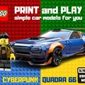 Mô hình xe LEGO Cyberpunk Quadra 66 in 3D cực chất - Thumbnail 1