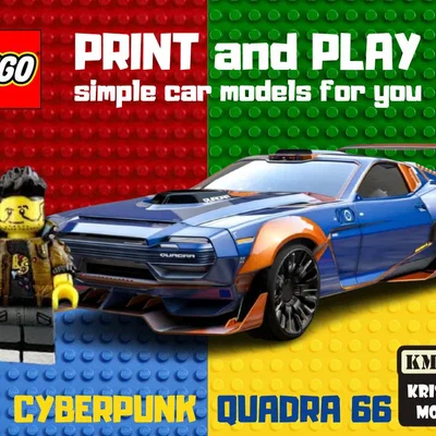 Mô hình xe LEGO Cyberpunk Quadra 66 in 3D cực chất