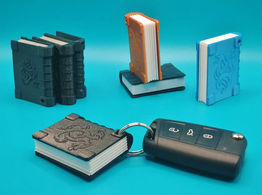 Móc khóa hình quyển sách cổ - Mô hình trang trí in 3D đẹp mắt - Image 4