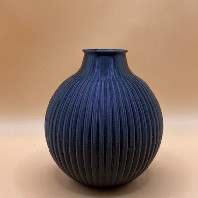 Bình Vase Designer Gân Sọc Hiện Đại (Modern Ribbed Designer Vase)