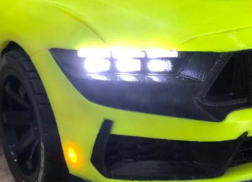 Bộ khung đèn pha LED cho xe RC 1/10 Mustang Dark Horse - Image 3