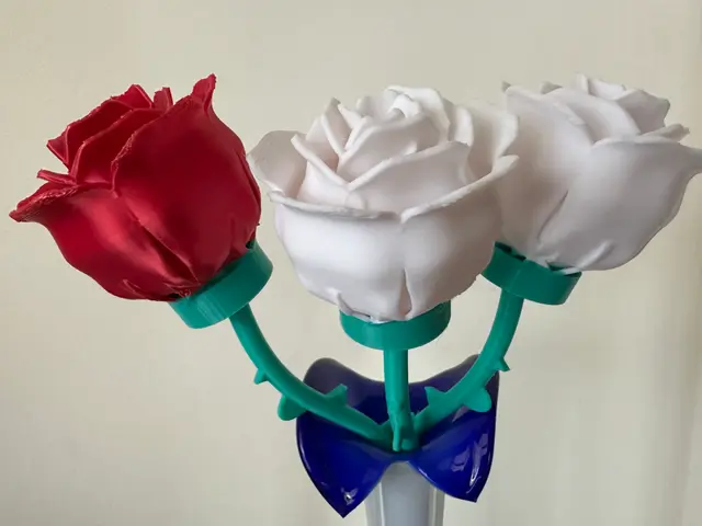 Mô hình hoa hồng 3D trang trí đẹp mắt và tinh tế - Image 1